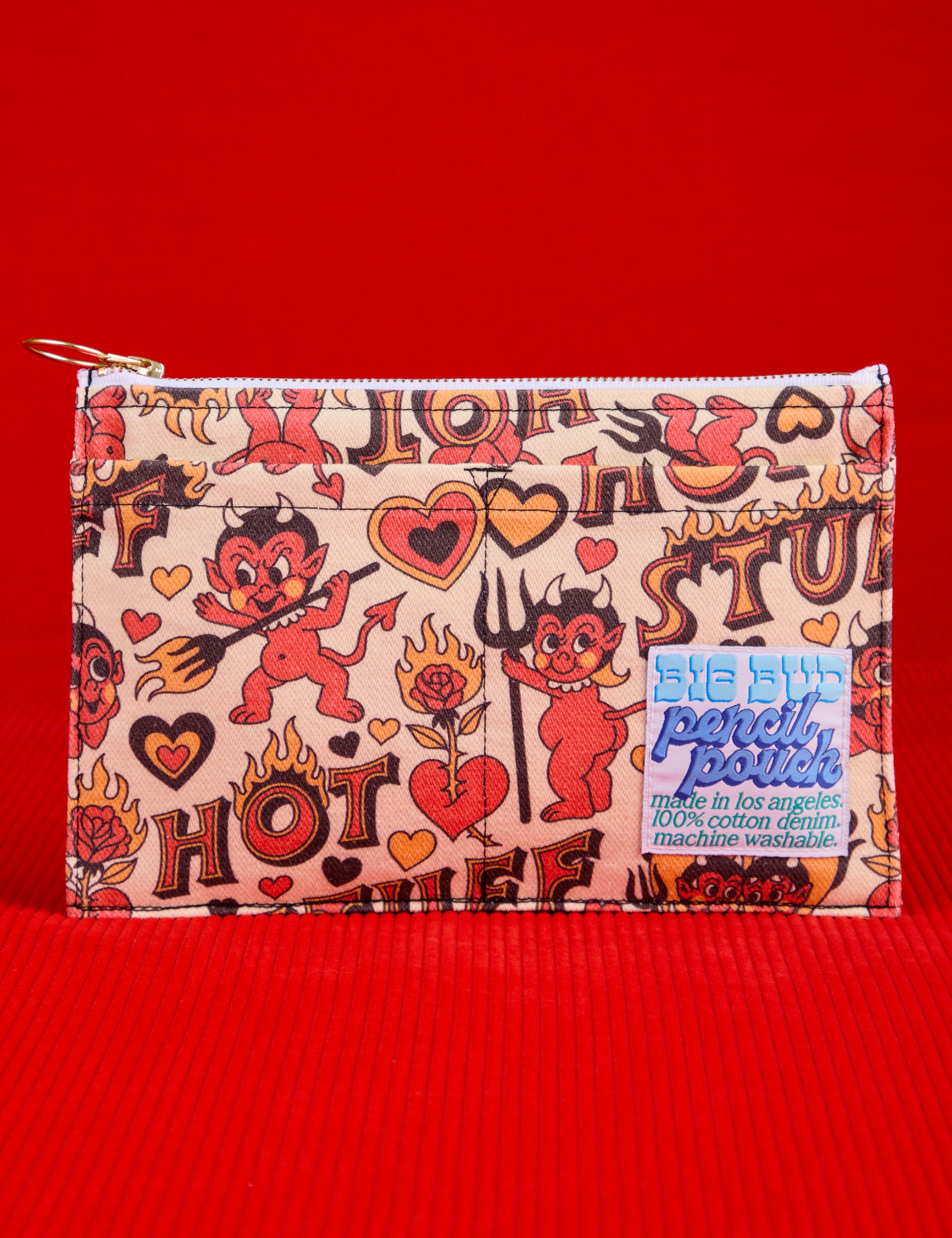 Hot Stuff Printed Pencil Pouch