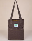 Quilted Everyday Tote in Espresso Brown