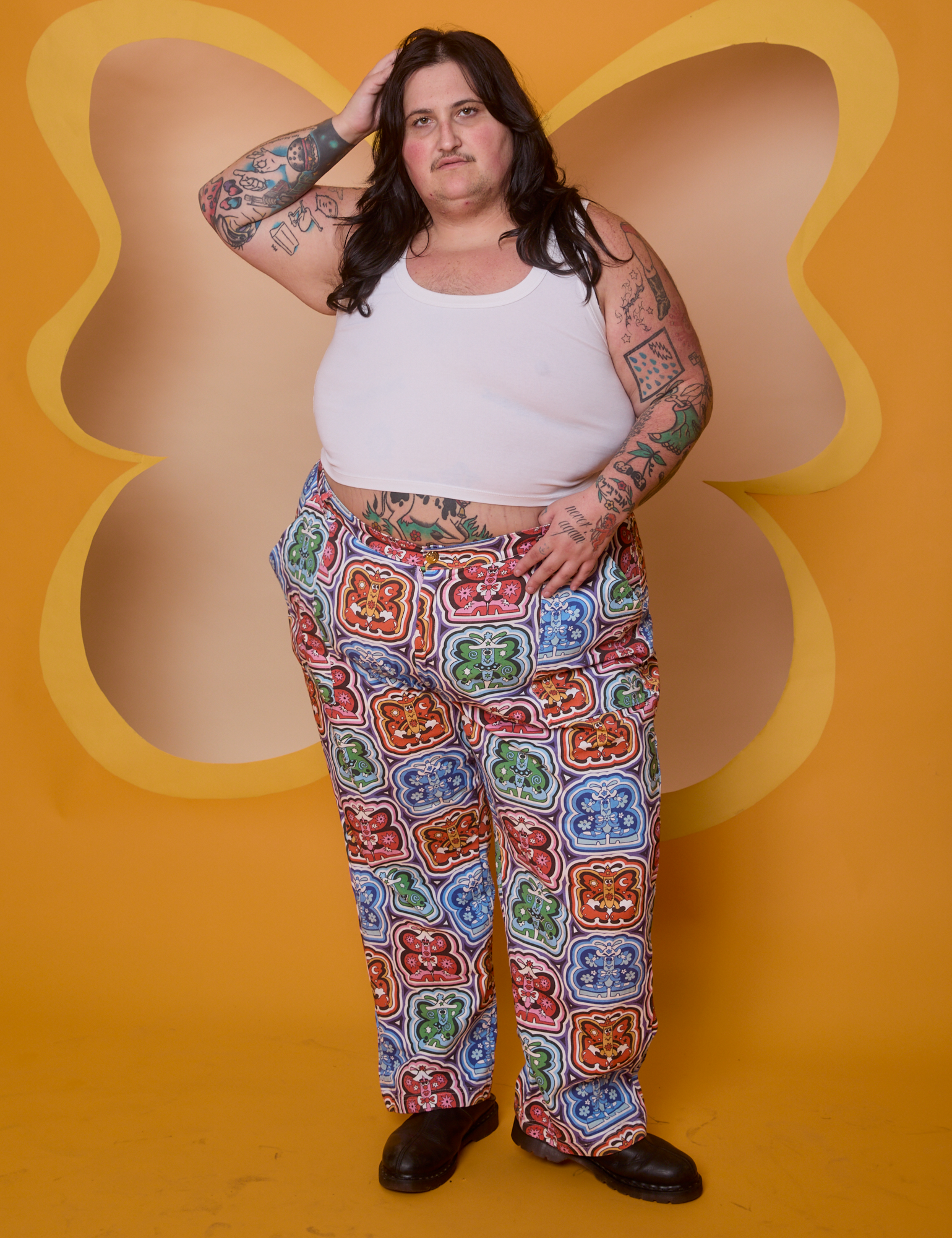 Work Pants - Butterfly Kaleidoscope