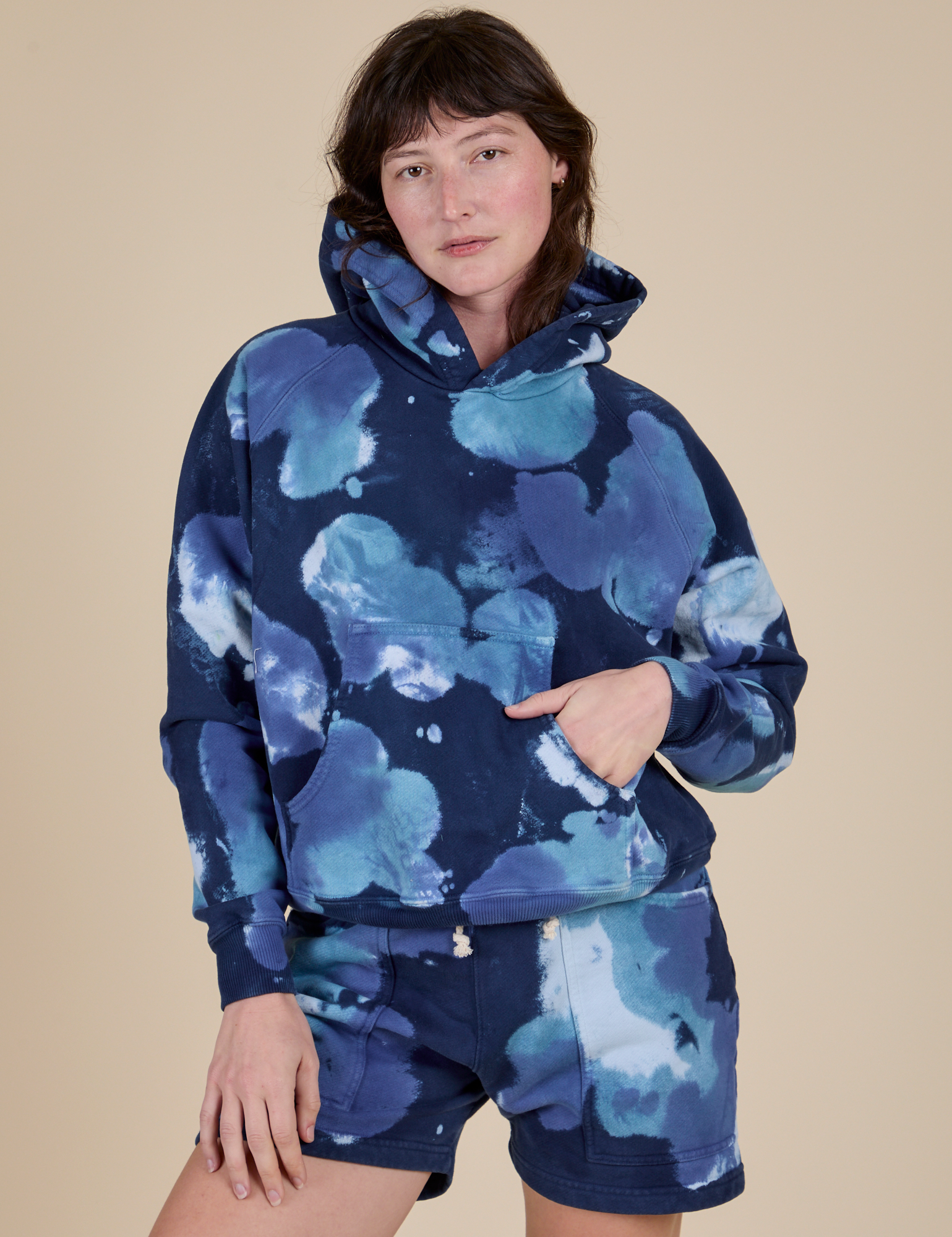 Heavyweight Oversized Hoodie - Blue Magic Waters