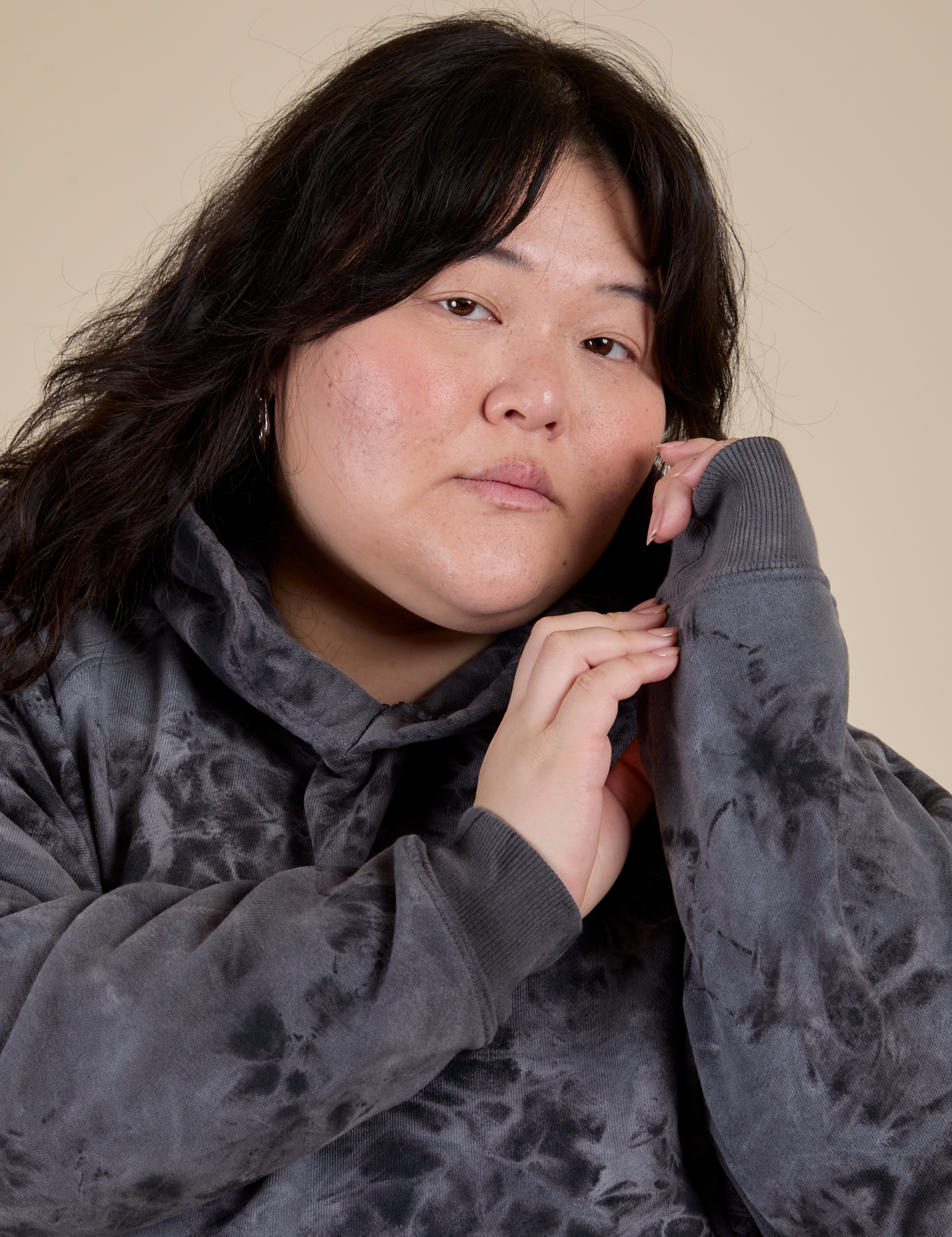 Heavyweight Oversized Hoodie - Black Magic Waters