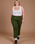 Organic Work Pants - Evergreen