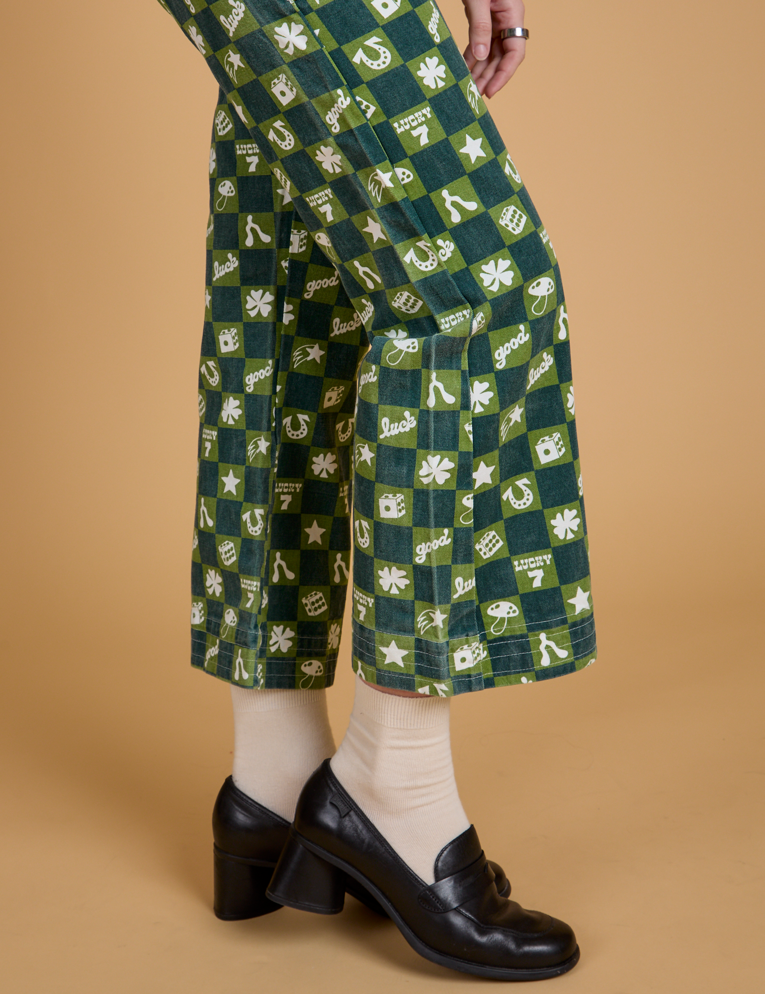 Printed Action Pants - Lucky (Green)