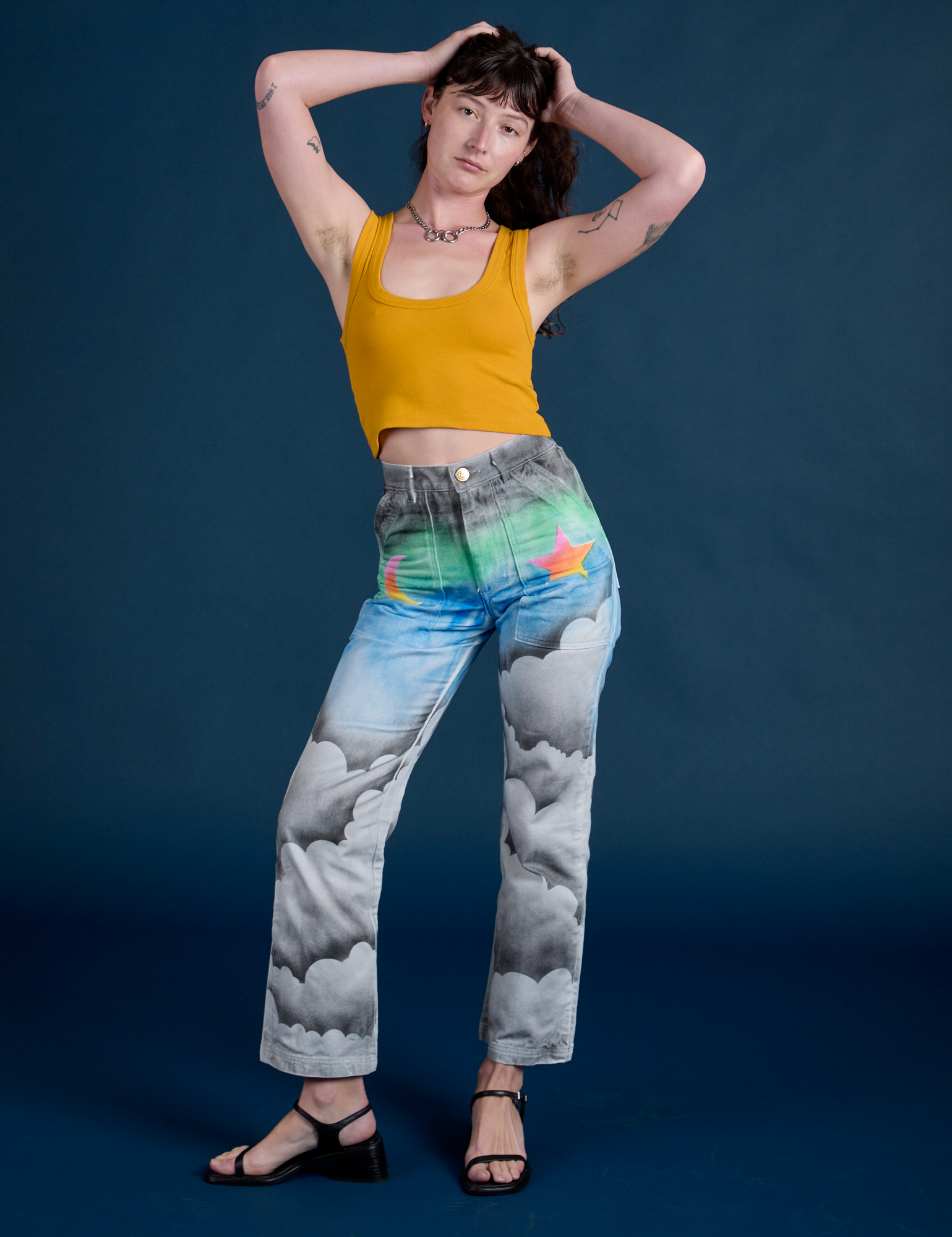 Work Pants - Night Sky Airbrush