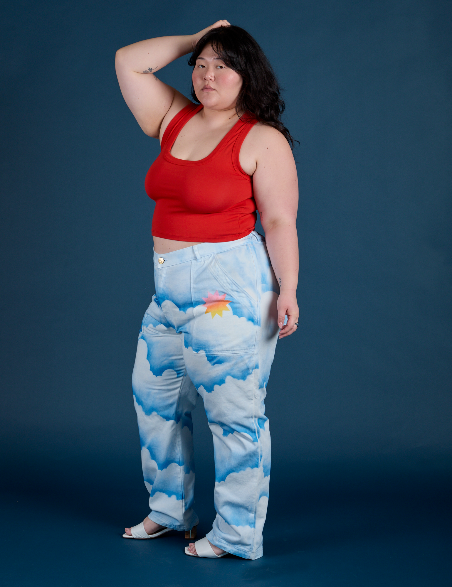 Work Pants - Sunny Cloud Airbrush