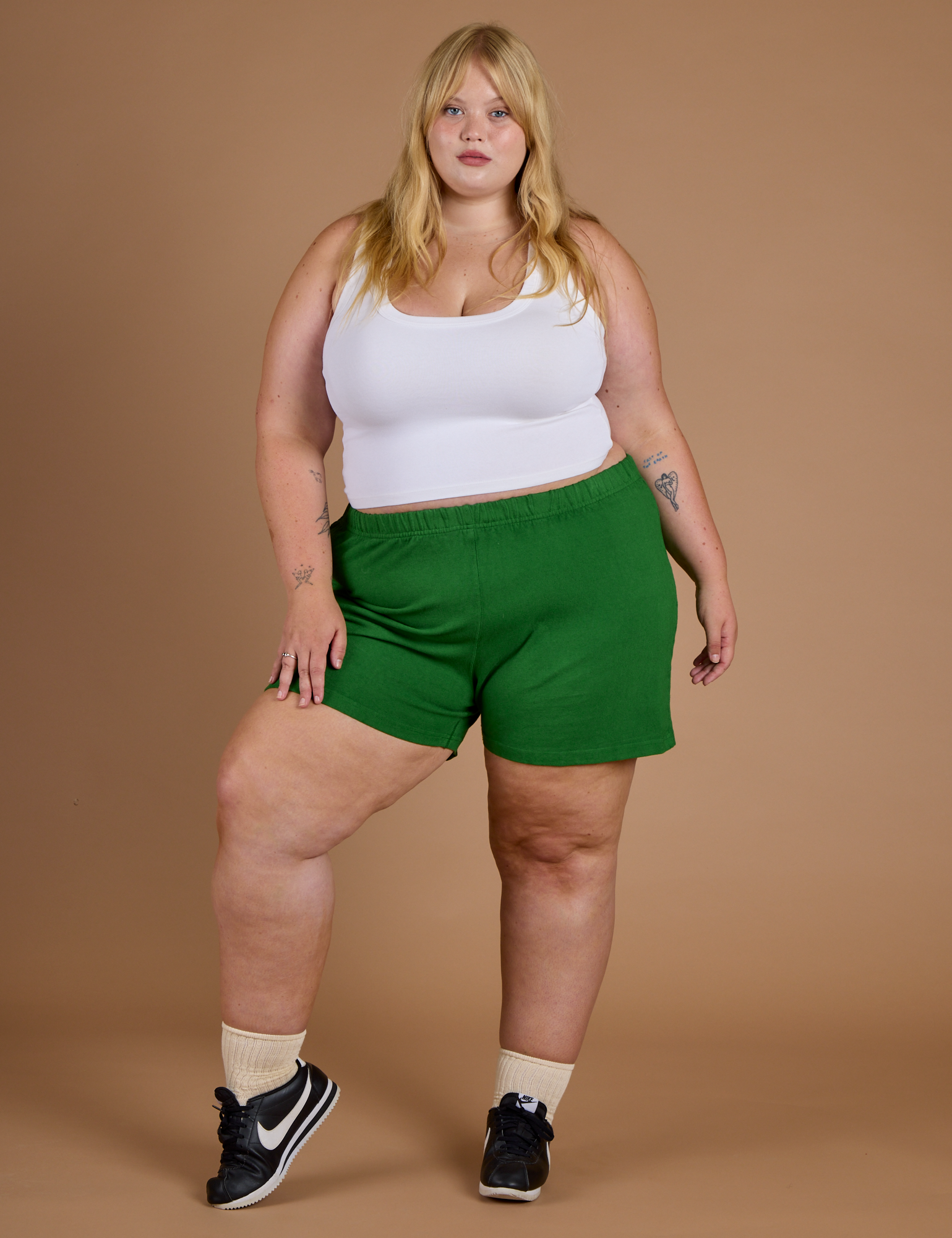 TRY-A-STYLE - Athletic Shorts - Forest Green *FINAL SALE*