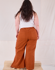 Bell Bottoms in Burnt Terracotta back view on Ashley