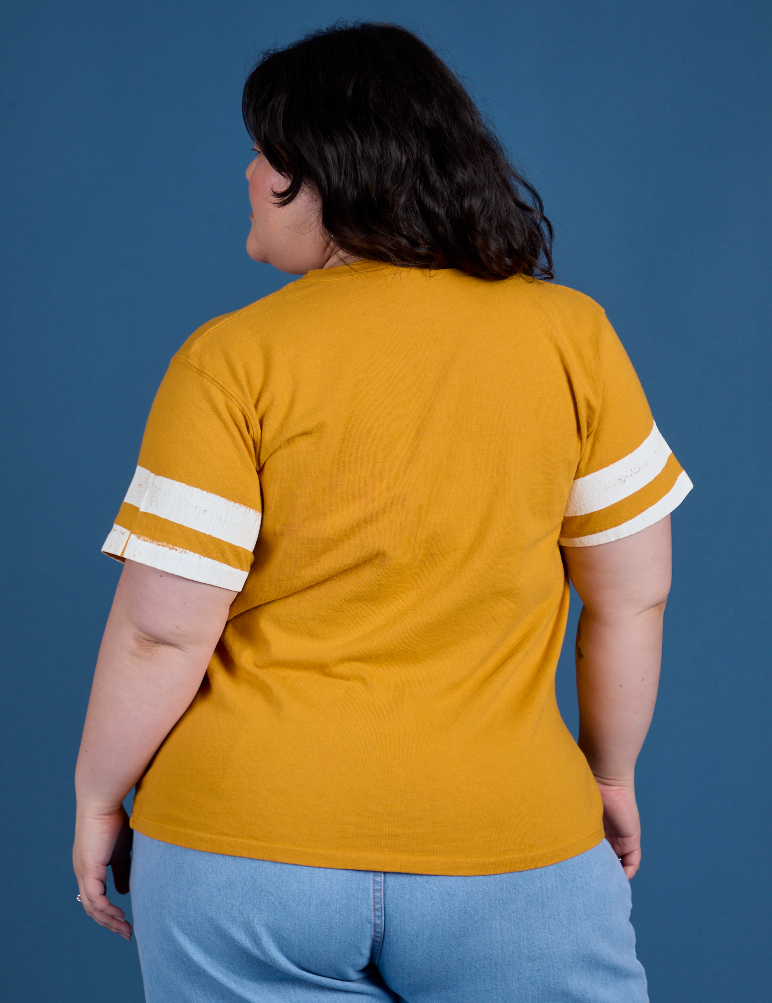 Painted Burly Tee - Mustard Yellow