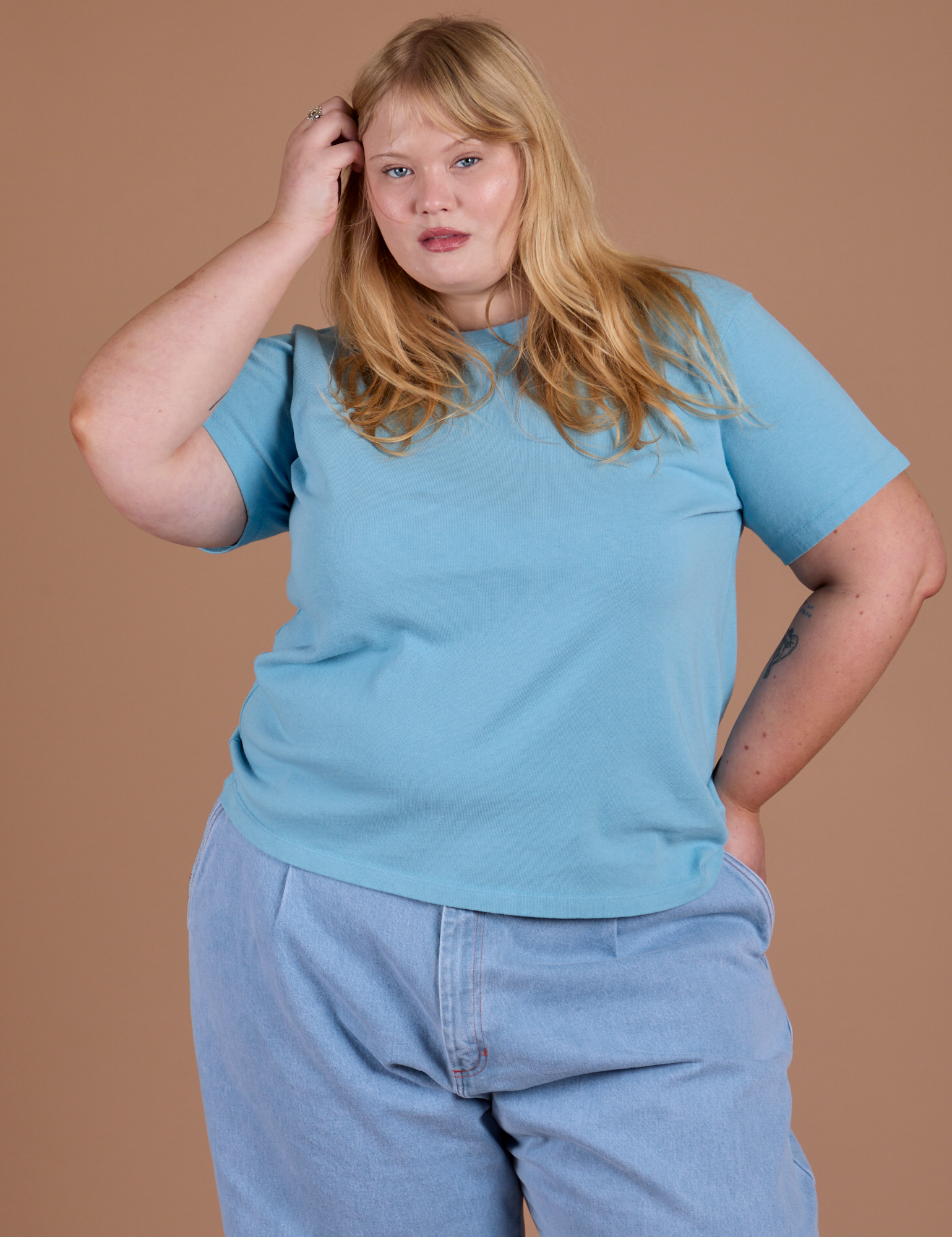 Burly Tee - Baby Blue