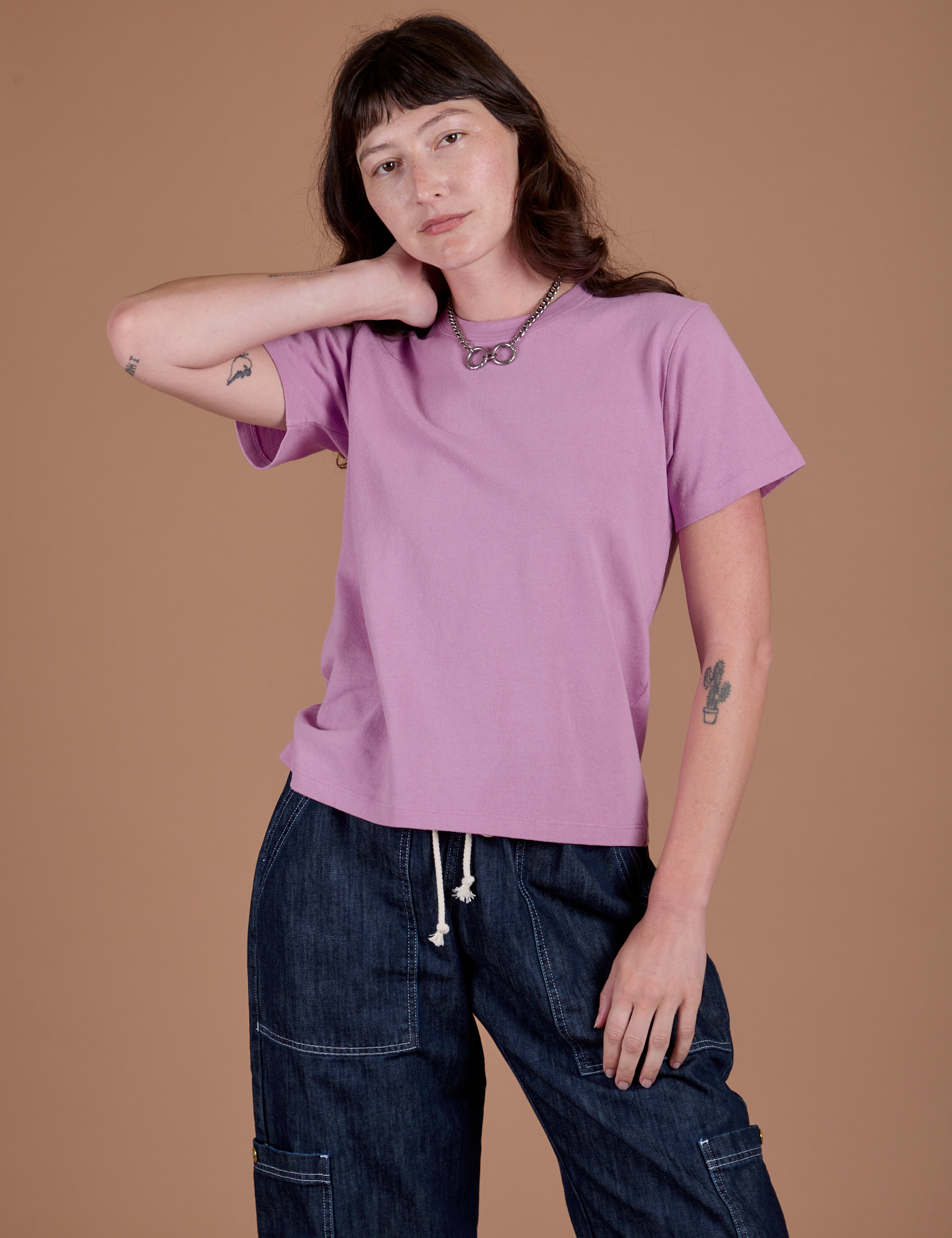 Burly Tee - Lilac Purple