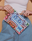 Butterfly Kaleidoscope Pencil Pouch held by model