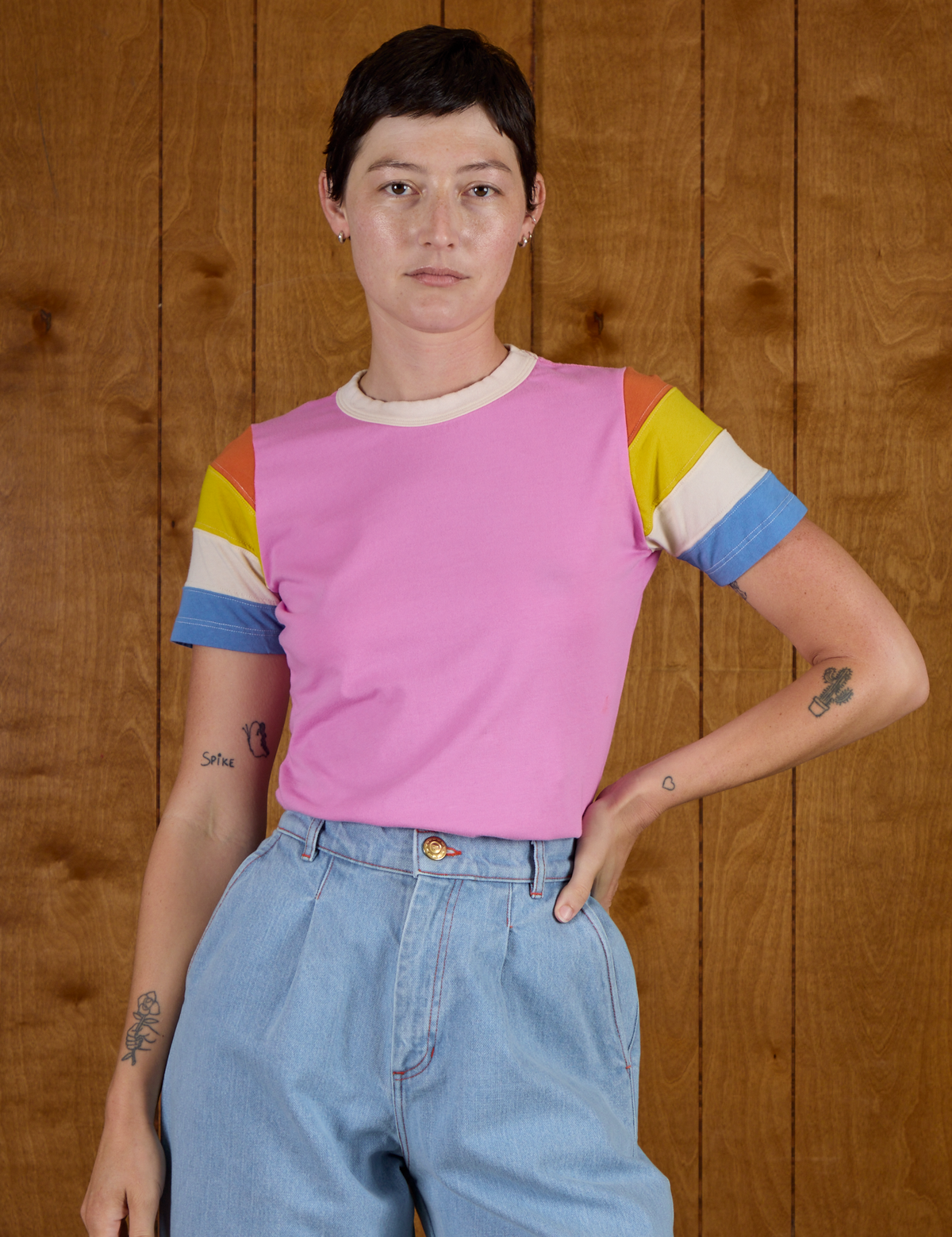 Calypso Tee - Bubblegum Multi