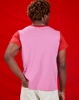 Vintage Tee in Big Red Cherry back view on Isaac