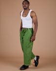 TRY-A-STYLE - Denim Drop Pocket Pants -Green Overdye *FINAL SALE*