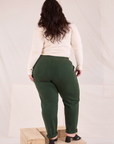 Easy Pants in Swamp Green back view on Ashley