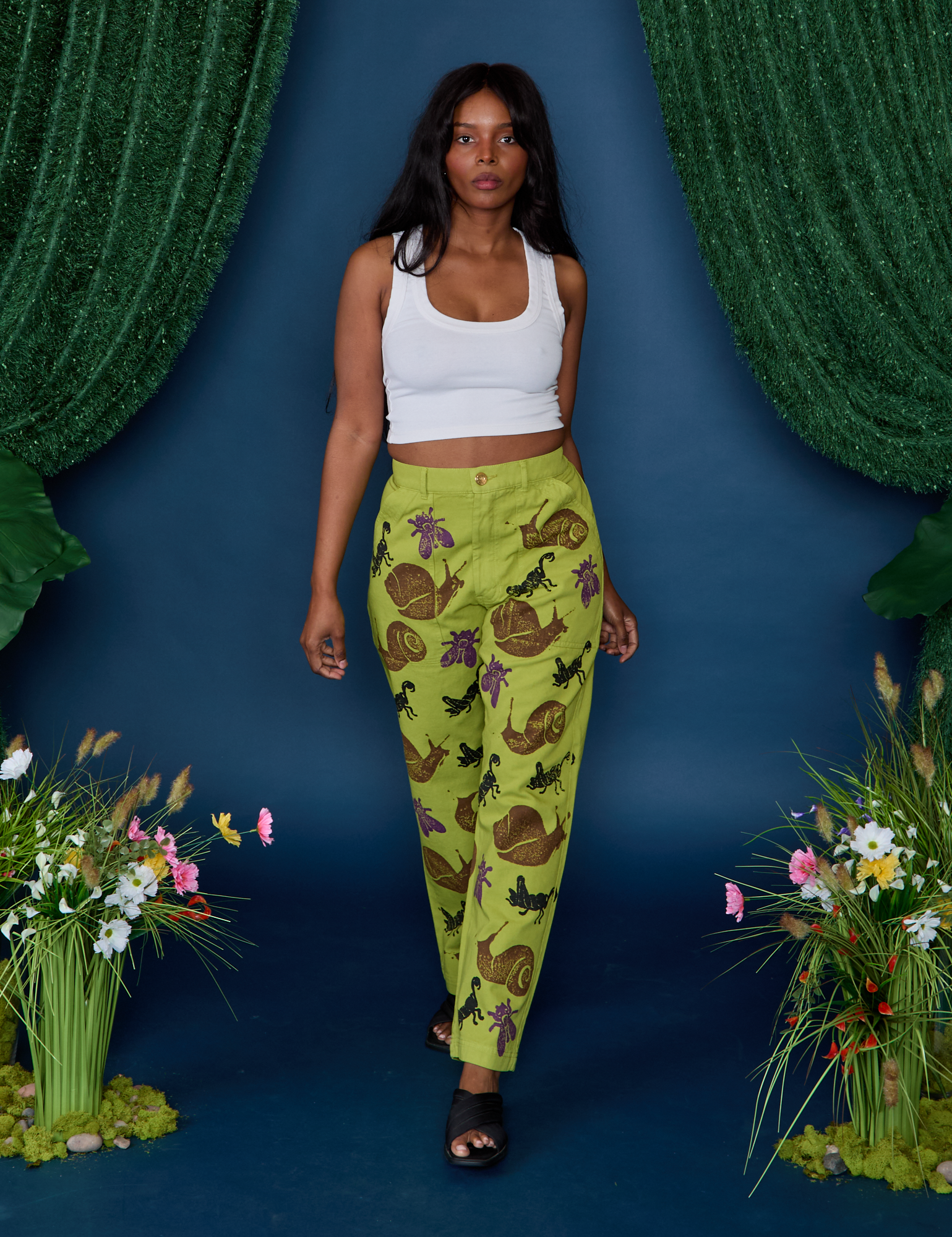 Paintstamped Work Pants - Big Bug