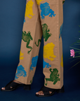 Paintstamped Work Pants - Froggy