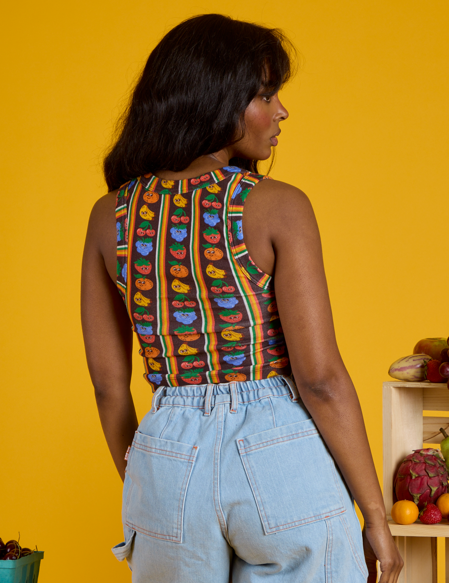 Cropped Tank - Fruit Fantasy