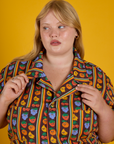 Short Sleeve Jumpsuit - Fruit Fantasy
