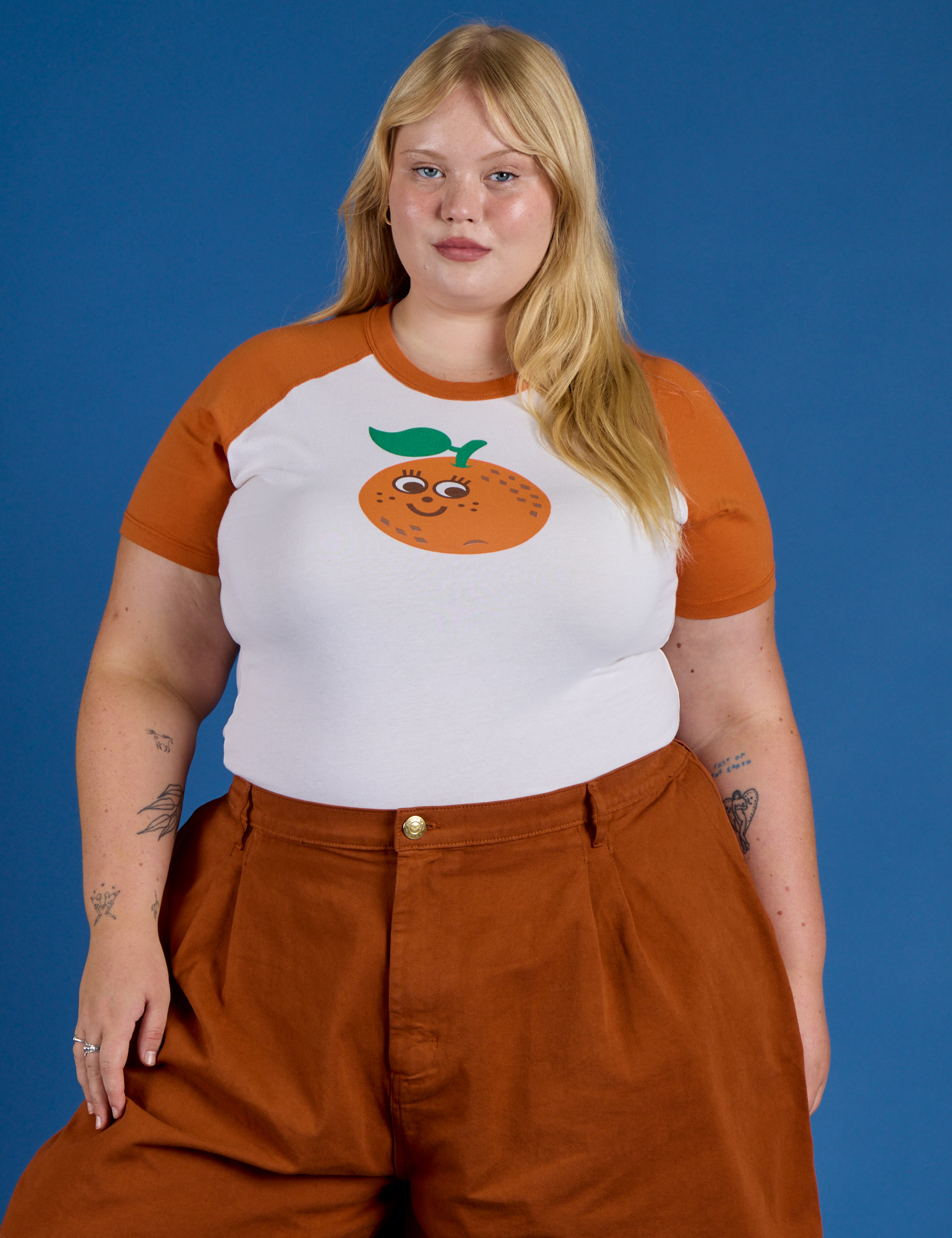 Produce Raglan Tee - Orange
