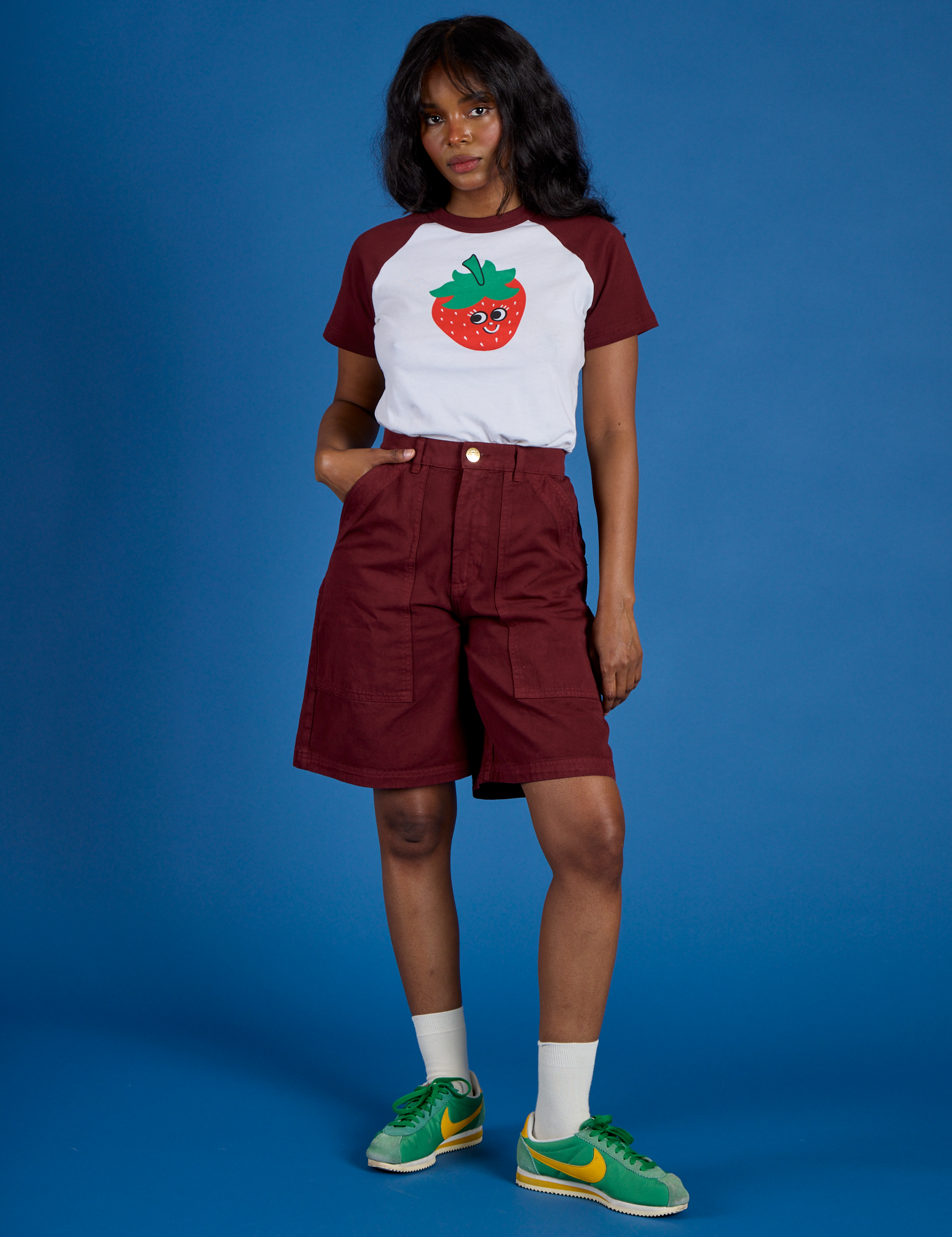 Produce Raglan Tee - Strawberry