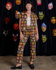 Halloween Masks Pantry Button-Up and matching Work Pants on Alex