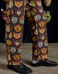 Work Pants in Halloween Masks pant leg close up on Jerrod