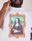 Masters Organic Tee in Mona Lisa front close up on Elijah