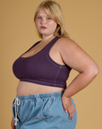 Contrast Stitch Mini Tank - Nebula Purple