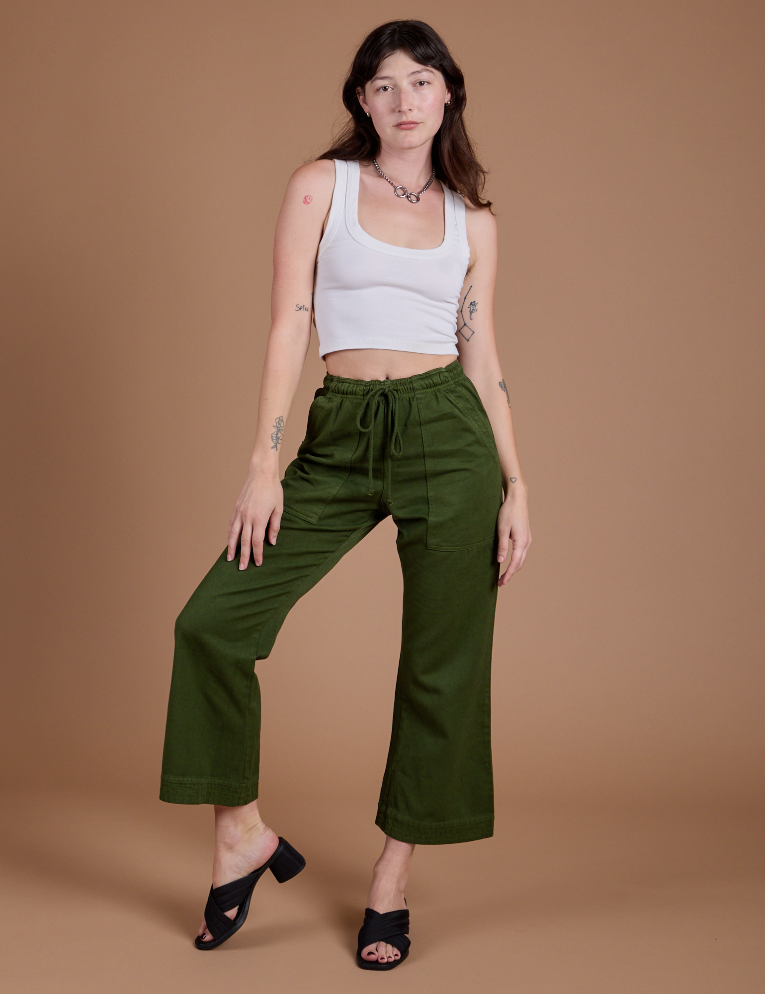 Organic Action Pants - Evergreen