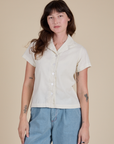 Pantry Button-Up - Vintage Tee White