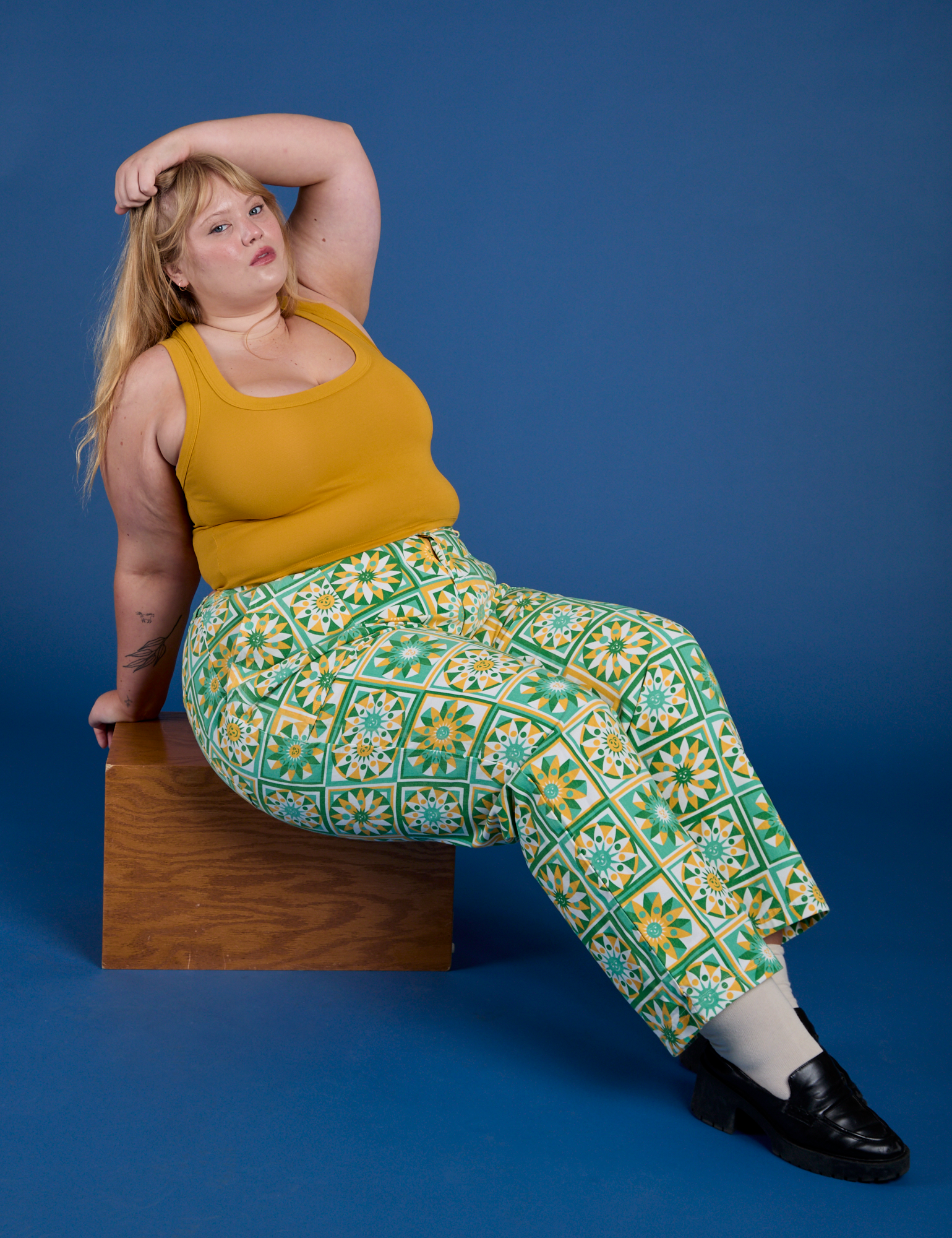 Work Pants - Spring Quilt Print