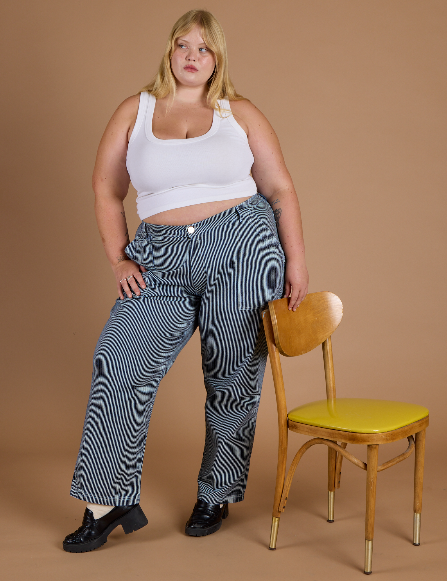 Railroad Denim Work Pants - Natural
