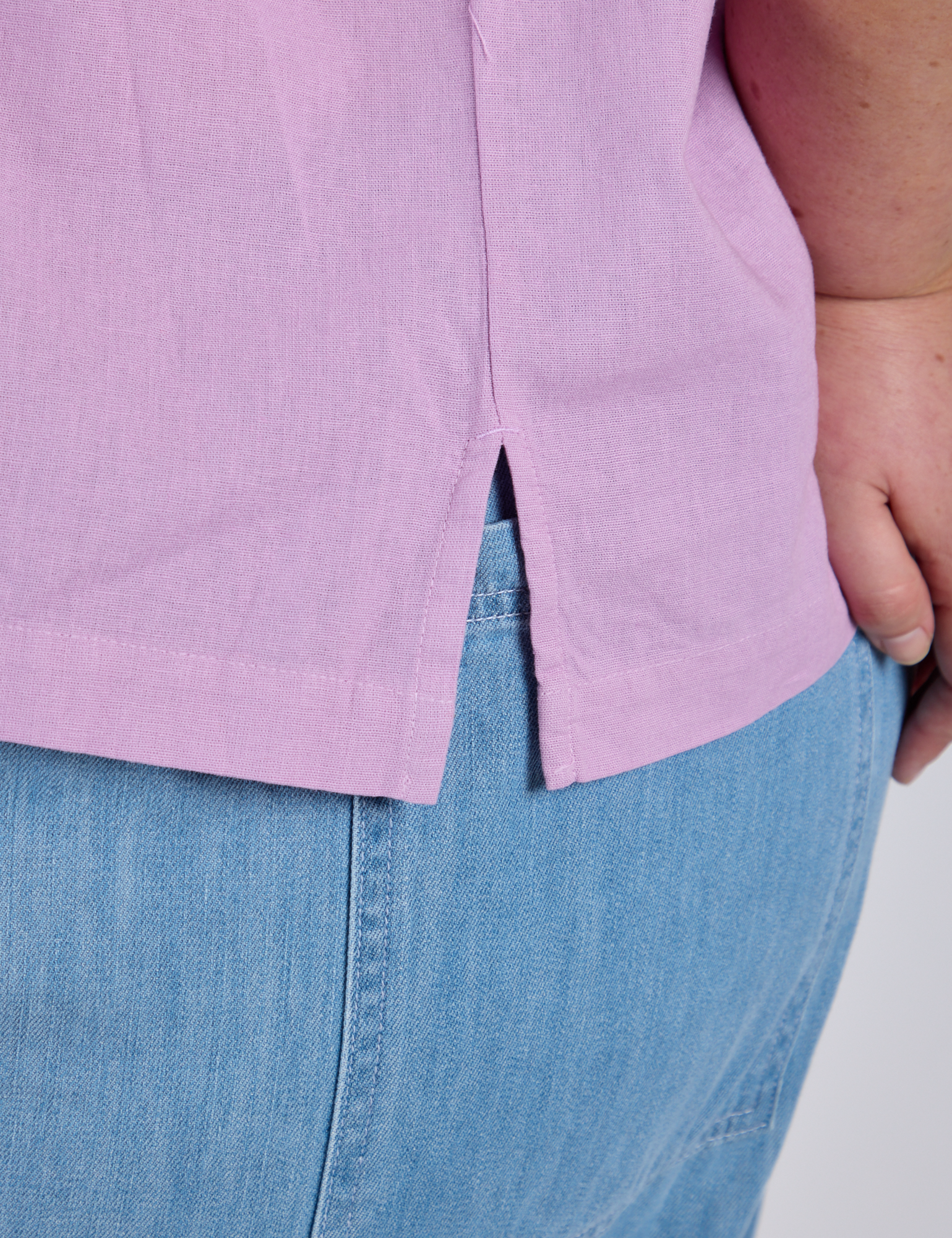 Pantry Button-Up - Lilac Purple