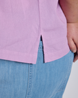 Pantry Button-Up - Lilac Purple