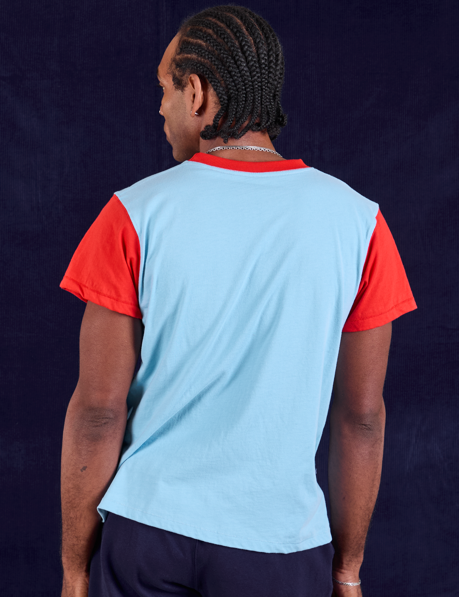 Vintage Tee in Cola back view on Jerrod
