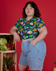 Veggie Village Cropped Baby Tee