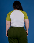 Produce Raglan Tee in Snap Peas back view on Ashley