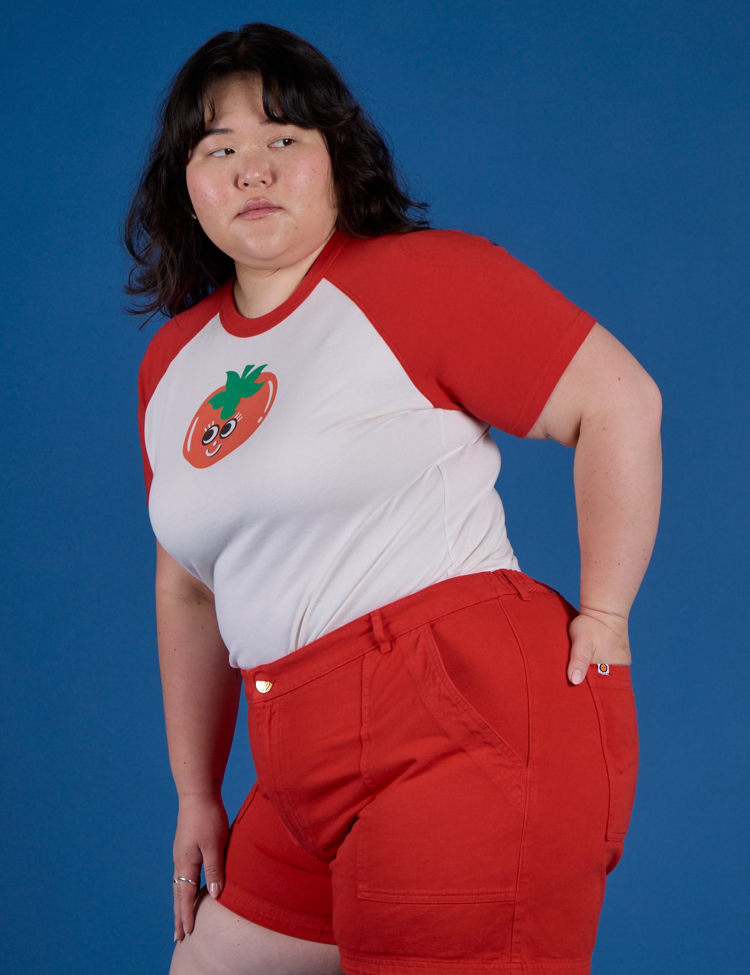 Produce Raglan Tee - Tomato