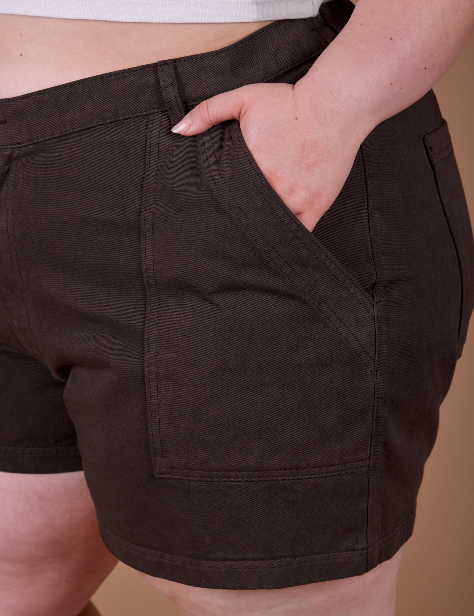 Classic Work Shorts - Espresso Brown