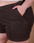 Classic Work Shorts - Espresso Brown