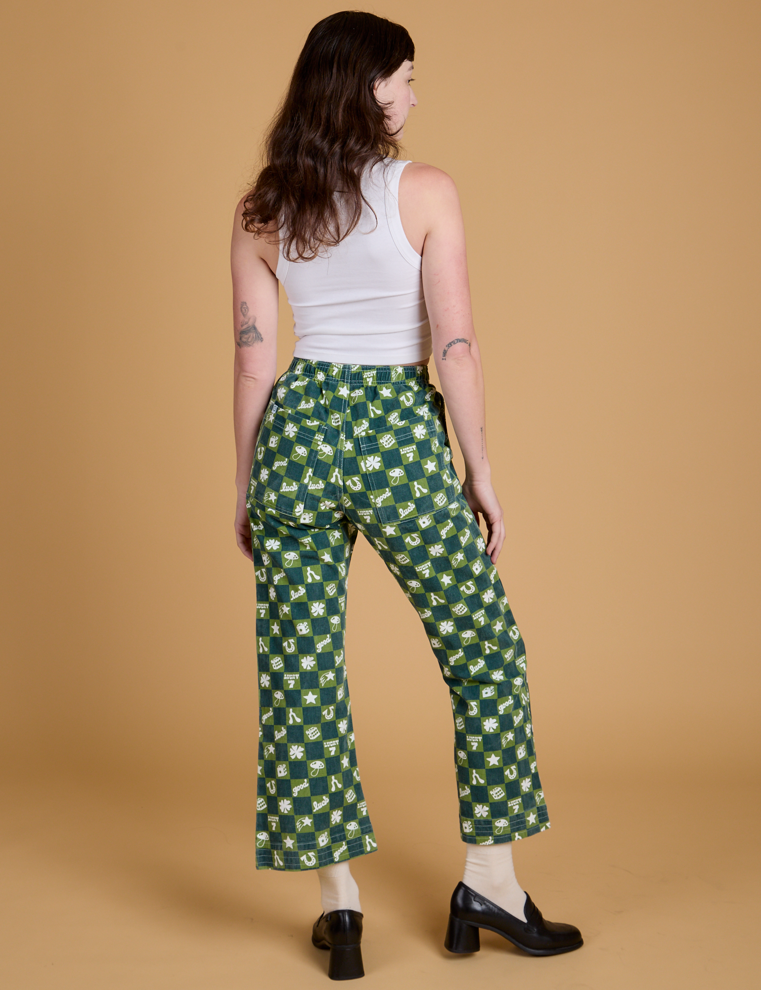 Printed Action Pants - Lucky (Green)
