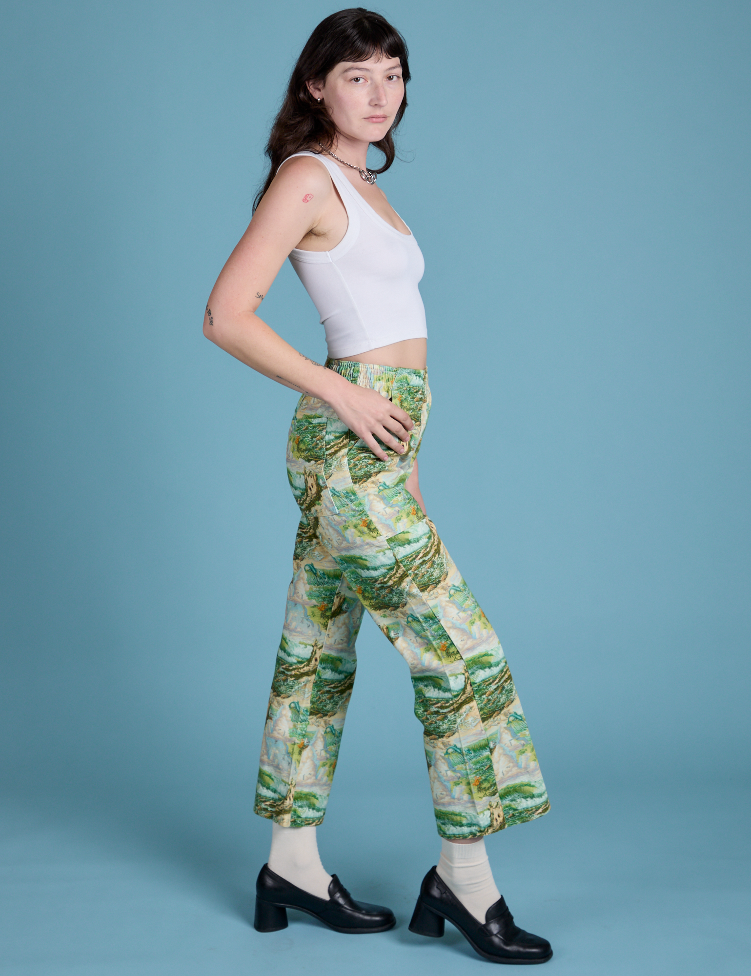 Printed Action Pants - Ocean &amp; Sky