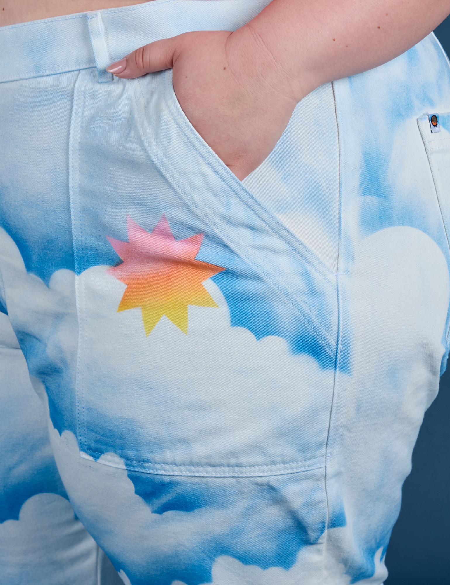 Work Pants - Sunny Cloud Airbrush