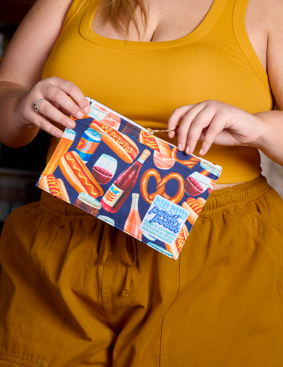 Hot Dogs &amp; Beer &amp; Wine &amp; Pretzels Printed Bags