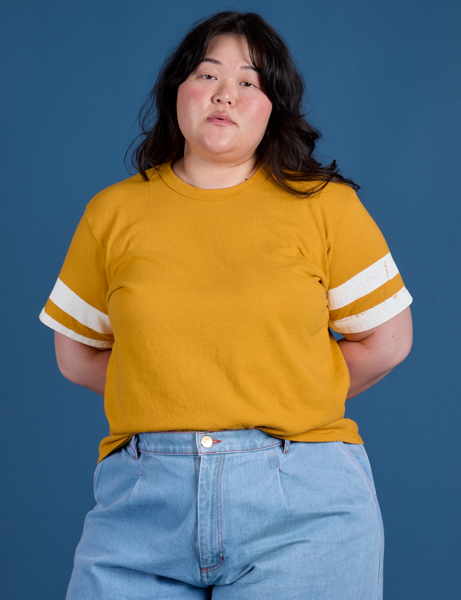 Painted Burly Tee - Mustard Yellow
