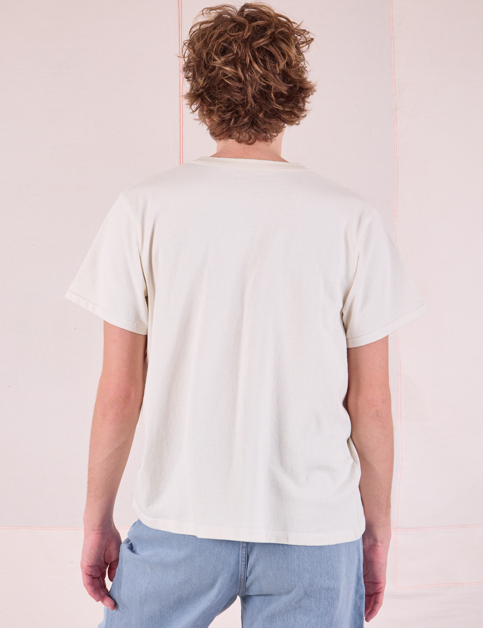 Burly Tee in Vintage Tee Off-White back view on Quinn