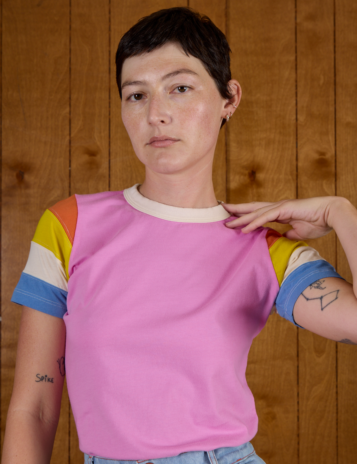 Calypso Tee - Bubblegum Multi