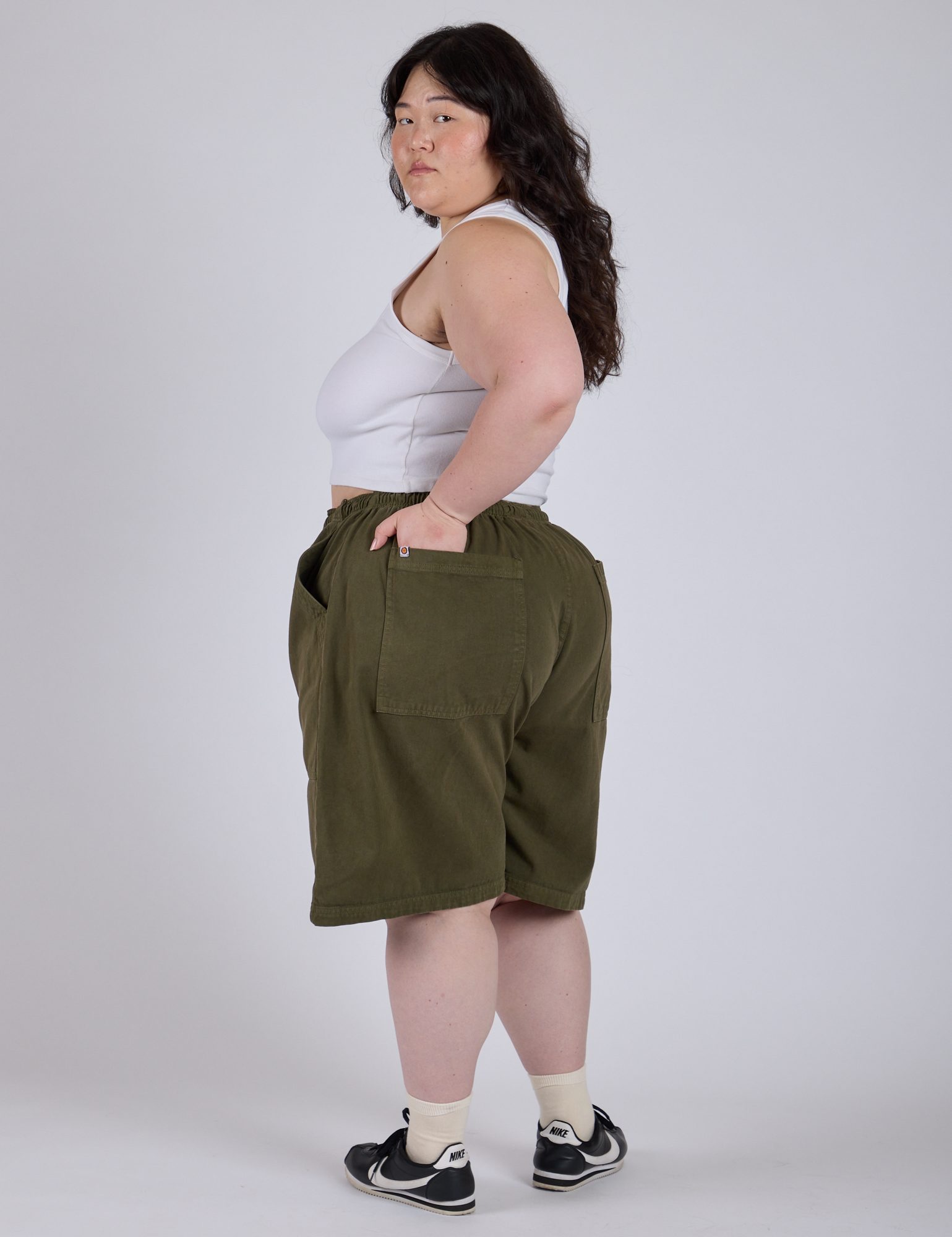 Drawstring Shorts - Surplus Green
