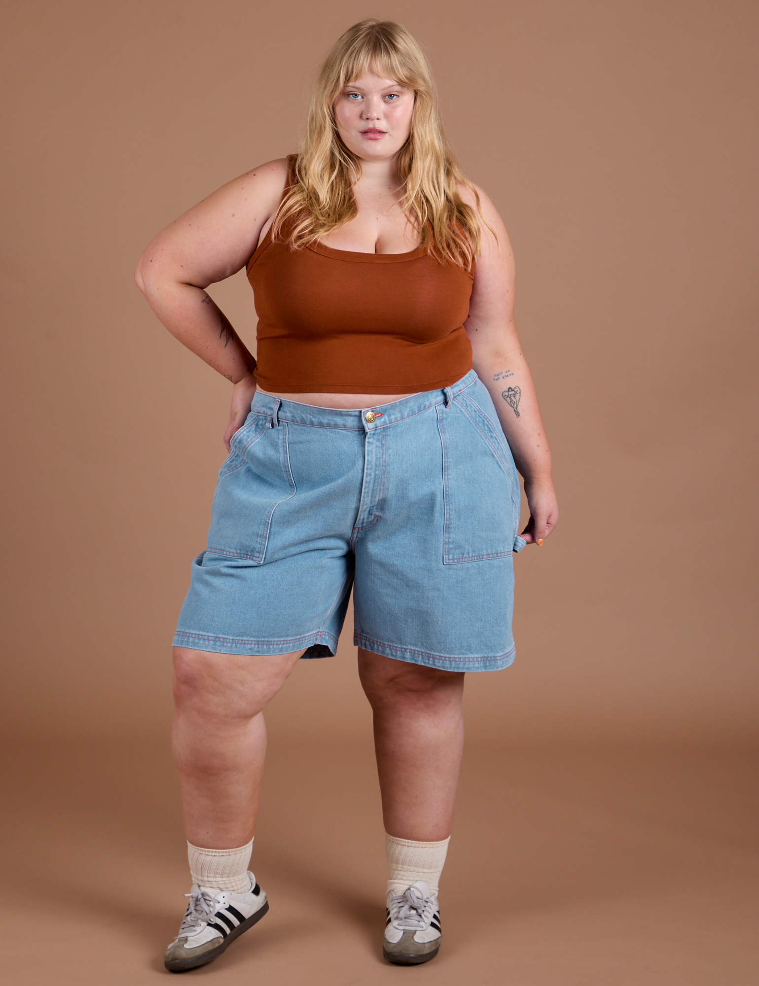 Carpenter Shorts - Light Wash